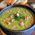 Sopa de Guisantes Partidos con Jamón