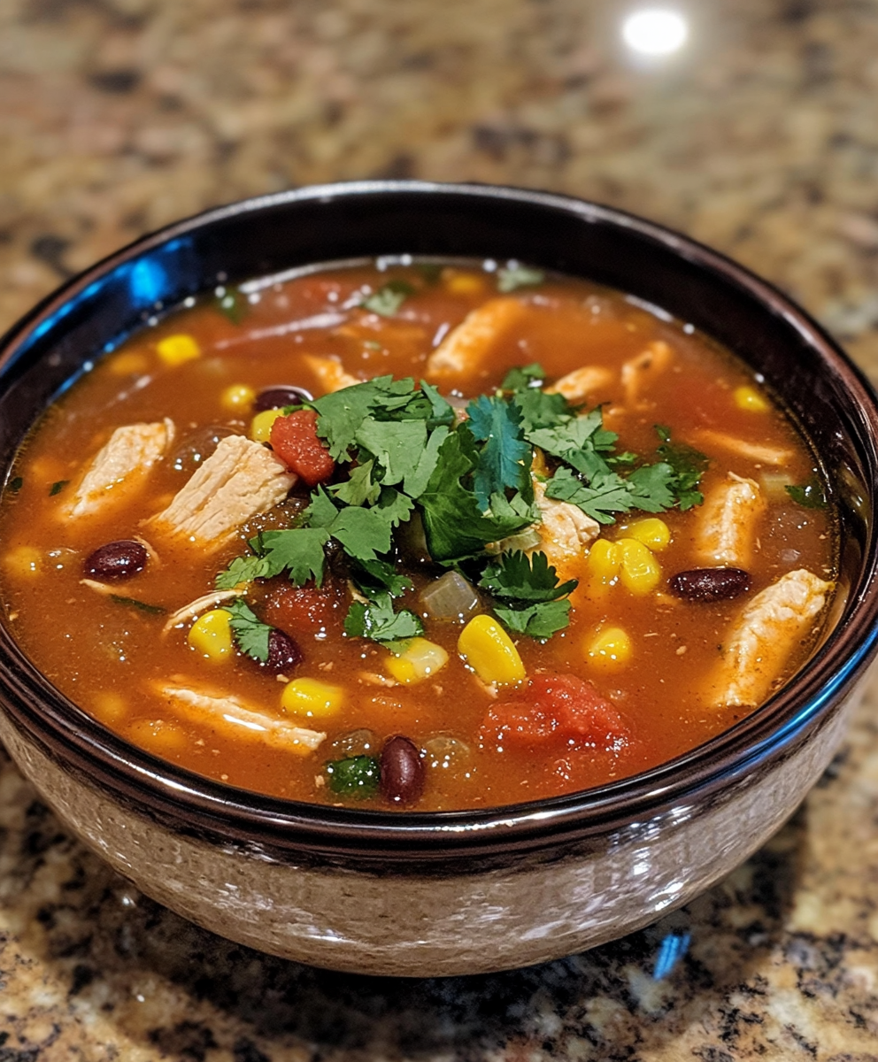 Sopa de Tortilla de Pollo