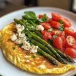 Tortilla Griega con Espárragos y Queso Feta