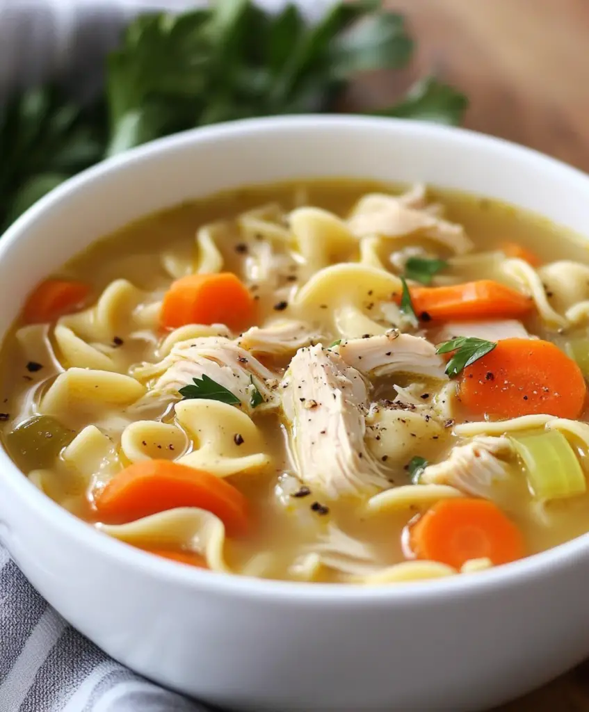 Sopa de Pollo con Fideos