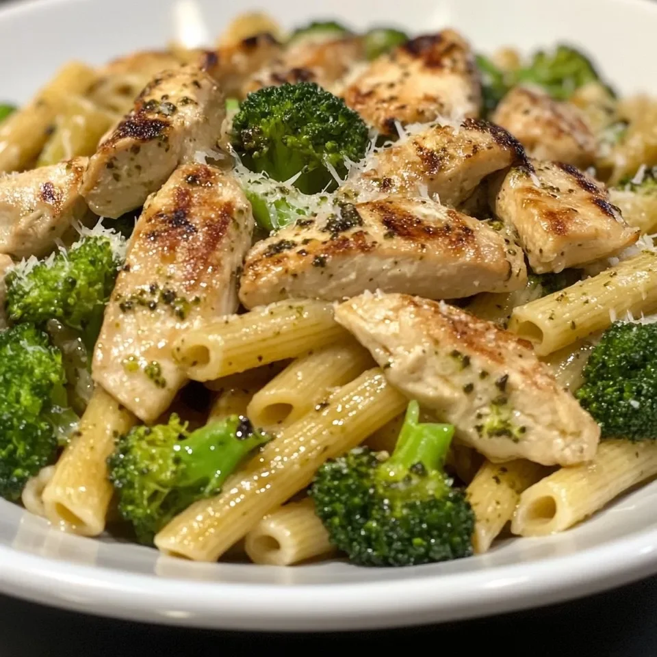 Pasta con Pollo y Brócoli