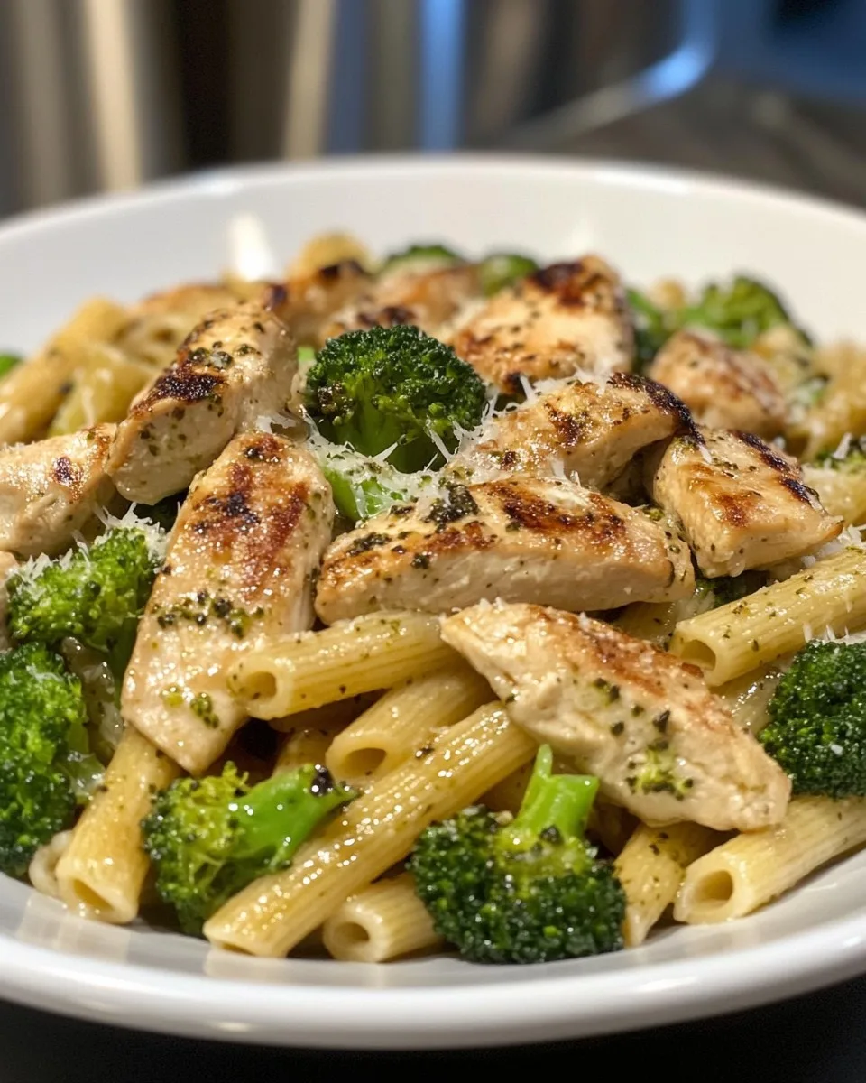 Pasta con Pollo y Brócoli