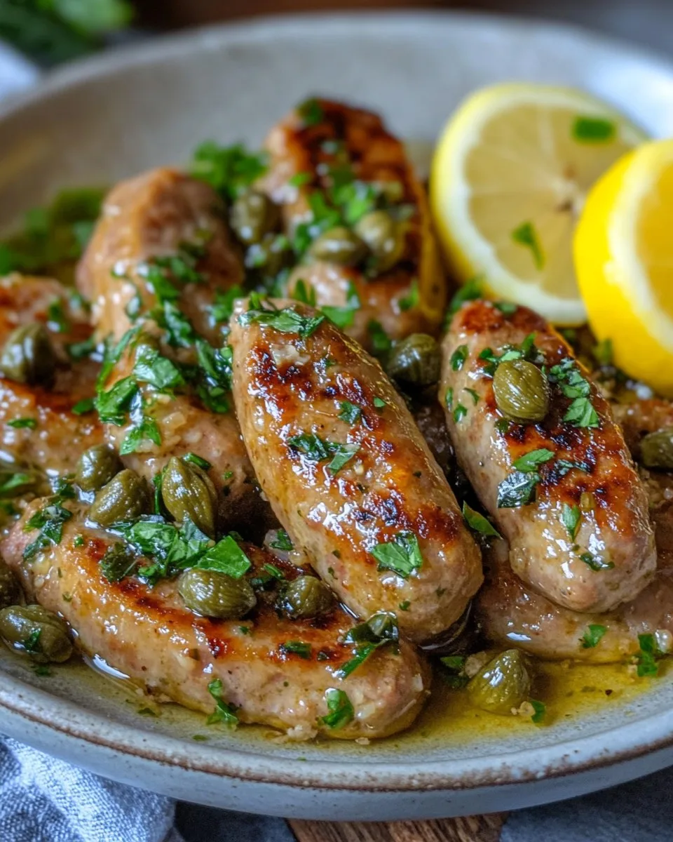 Salchichas a la Scaloppini