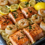 Pasta de Mariscos con Mantequilla de Ajo