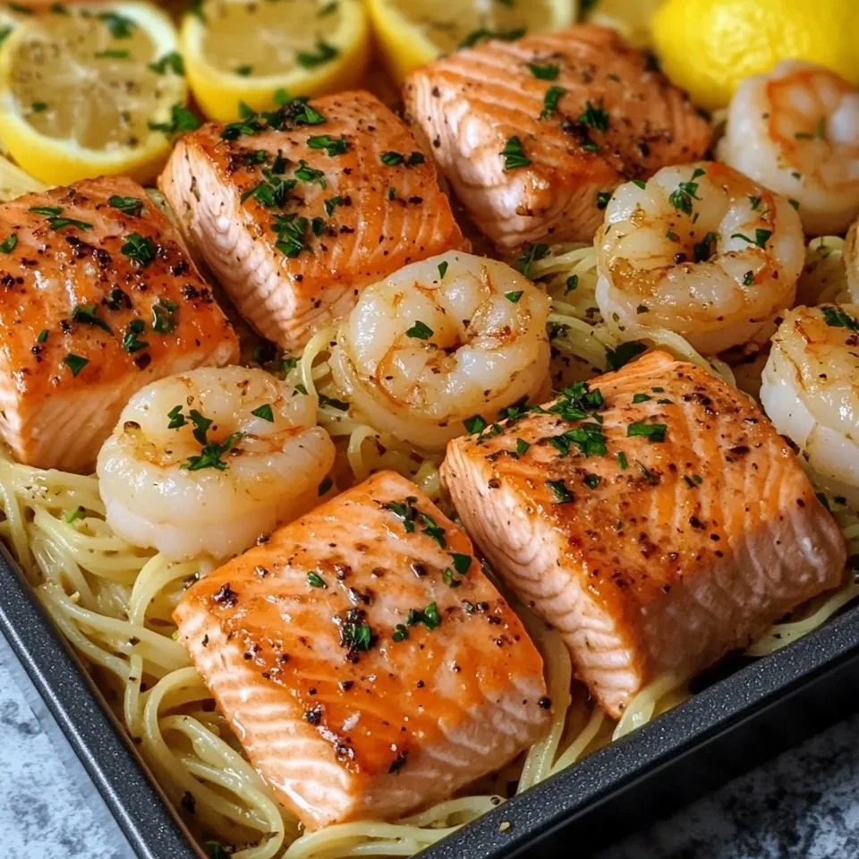 Pasta de Mariscos con Mantequilla de Ajo