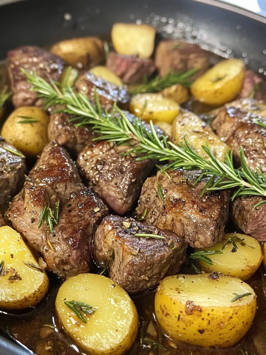 Filete de Ajo con Mantequilla y Papas