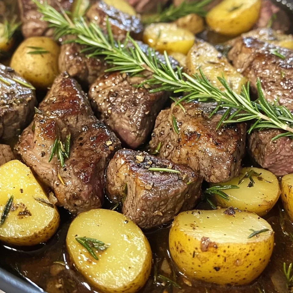 Filete de Ajo con Mantequilla y Papas
