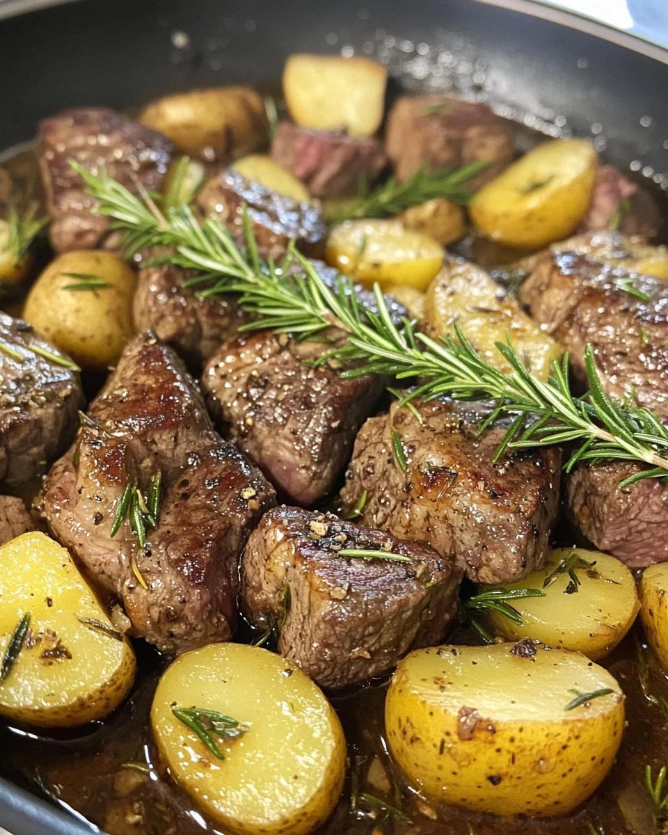 Filete de Ajo con Mantequilla y Papas