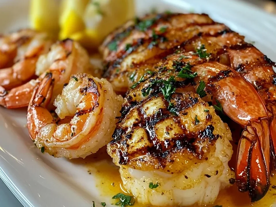 Langosta y Camarones a la Parrilla