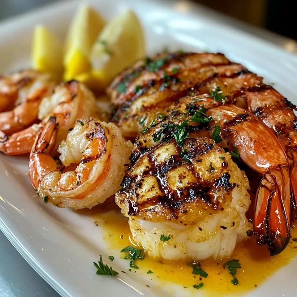 Langosta y Camarones a la Parrilla