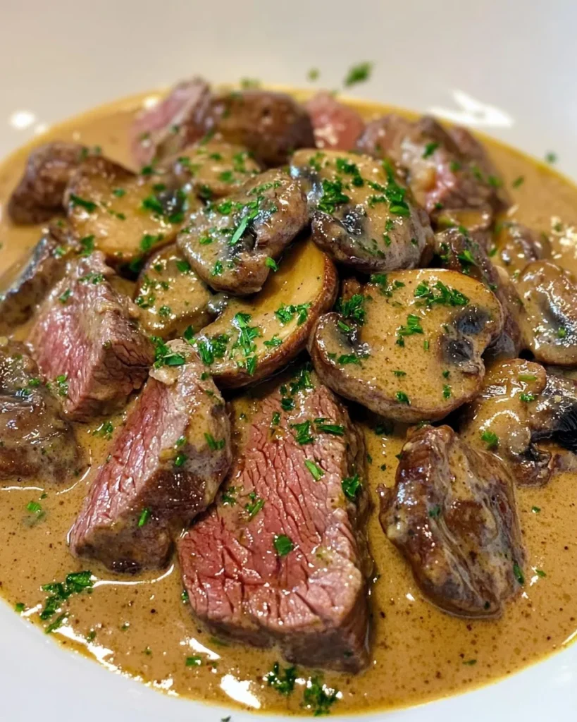 Bœuf Stroganoff à la Façon d'Alain Ducasse