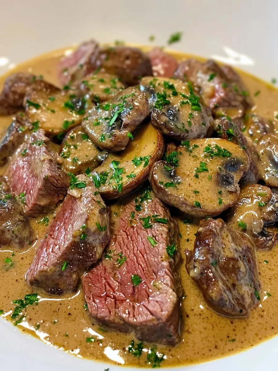 Bœuf Stroganoff à la Façon d'Alain Ducasse