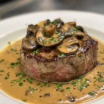 Filete Diana Flambeado Clásico con Salsa de Champiñones