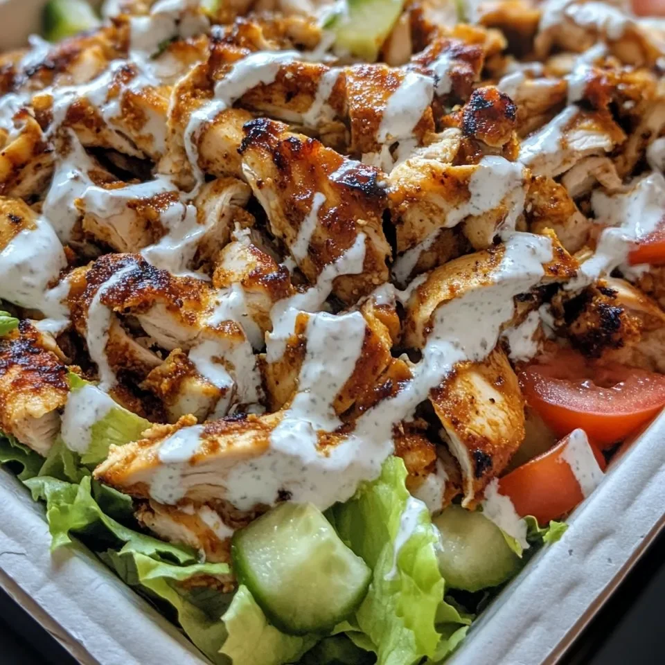 Shawarma de Pollo con Salsa de Ajo Cremosa