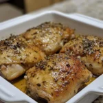 Muslos de Pollo con Ajo y Azúcar Moreno