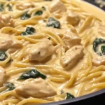 Espagueti de Pollo Cremoso