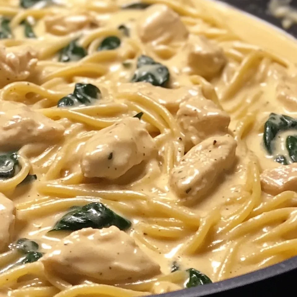 Espagueti de Pollo Cremoso