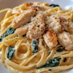 Pasta de Pollo con Salsa Cremosa