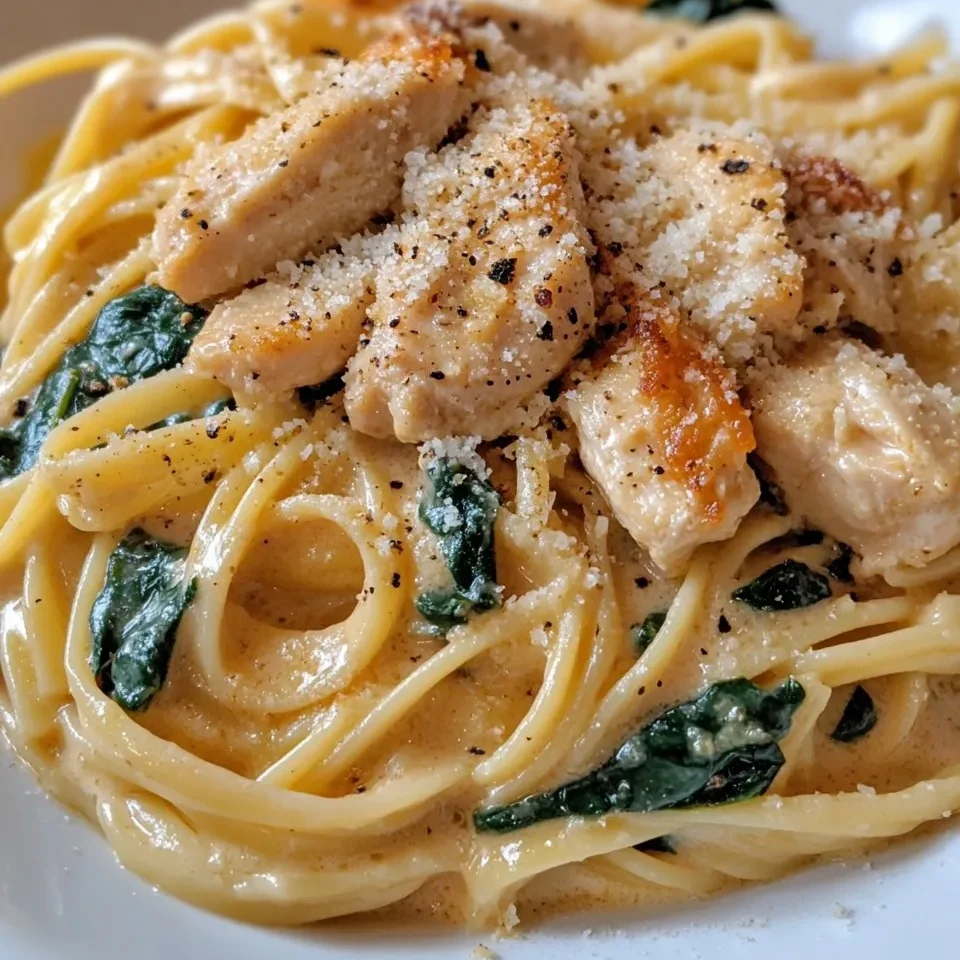 Pasta de Pollo con Salsa Cremosa