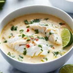 Sopa de Pescado con Coco y Limón