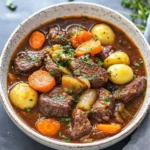 Estofado de Carne de Res Griego Tradicional con un Toque Moderno