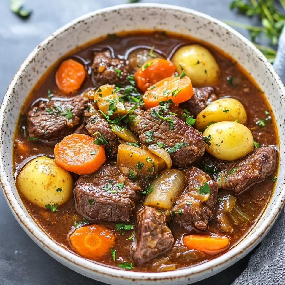Estofado de Carne de Res Griego Tradicional con un Toque Moderno