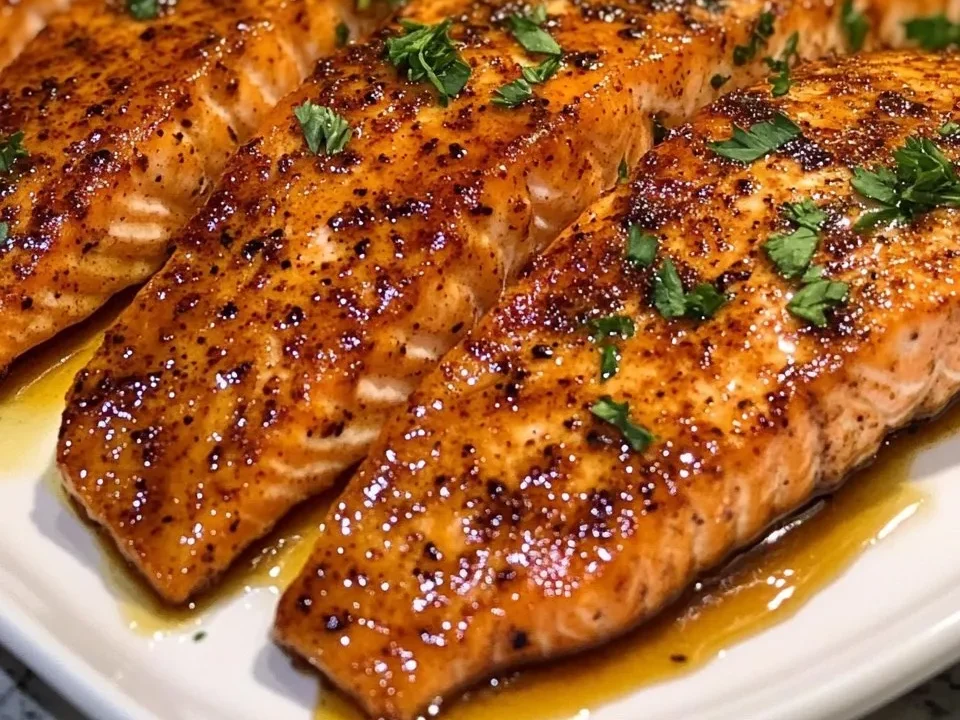 Salmón con Mantequilla de Miel Cajún