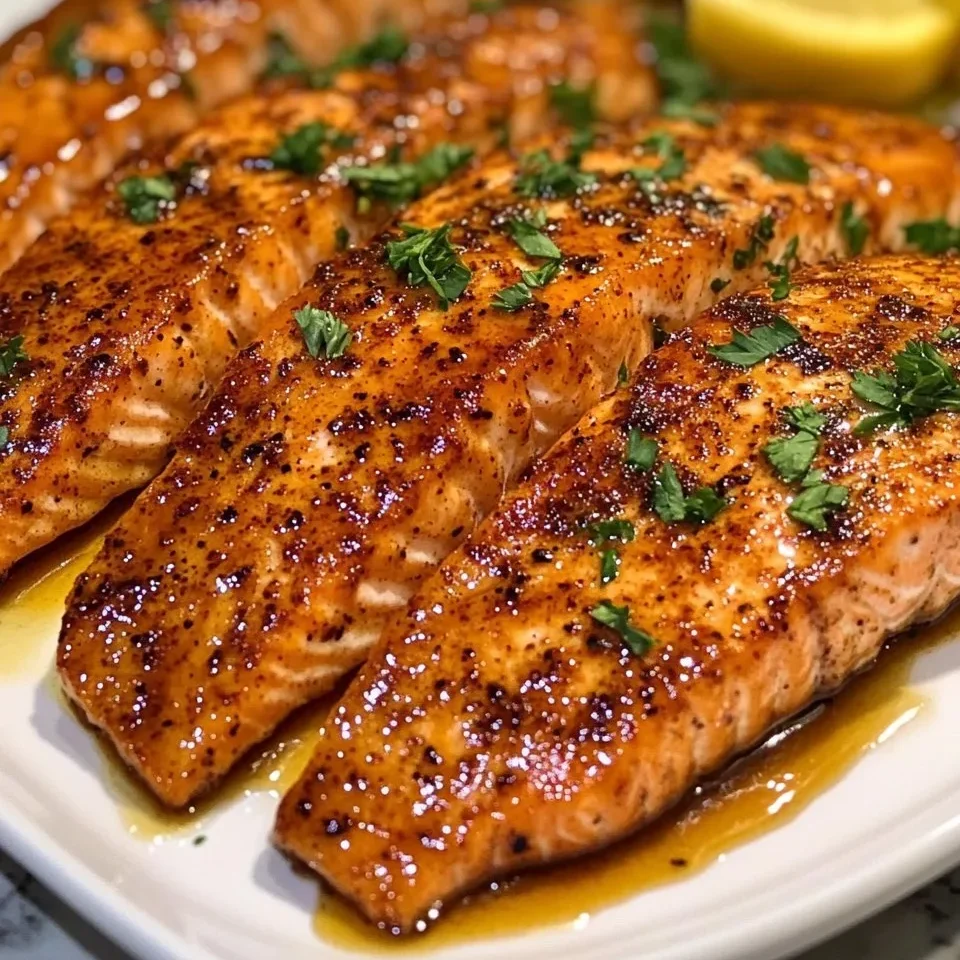 Salmón con Mantequilla de Miel Cajún