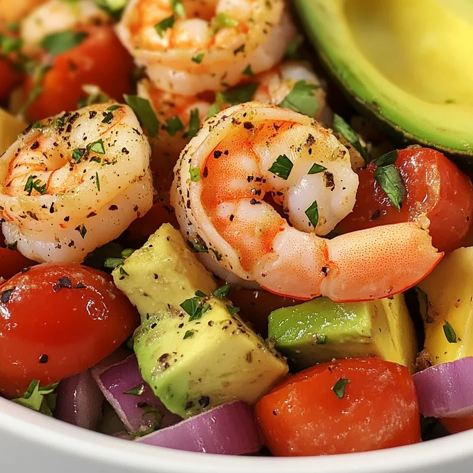 Ensalada de Camarones y Aguacate