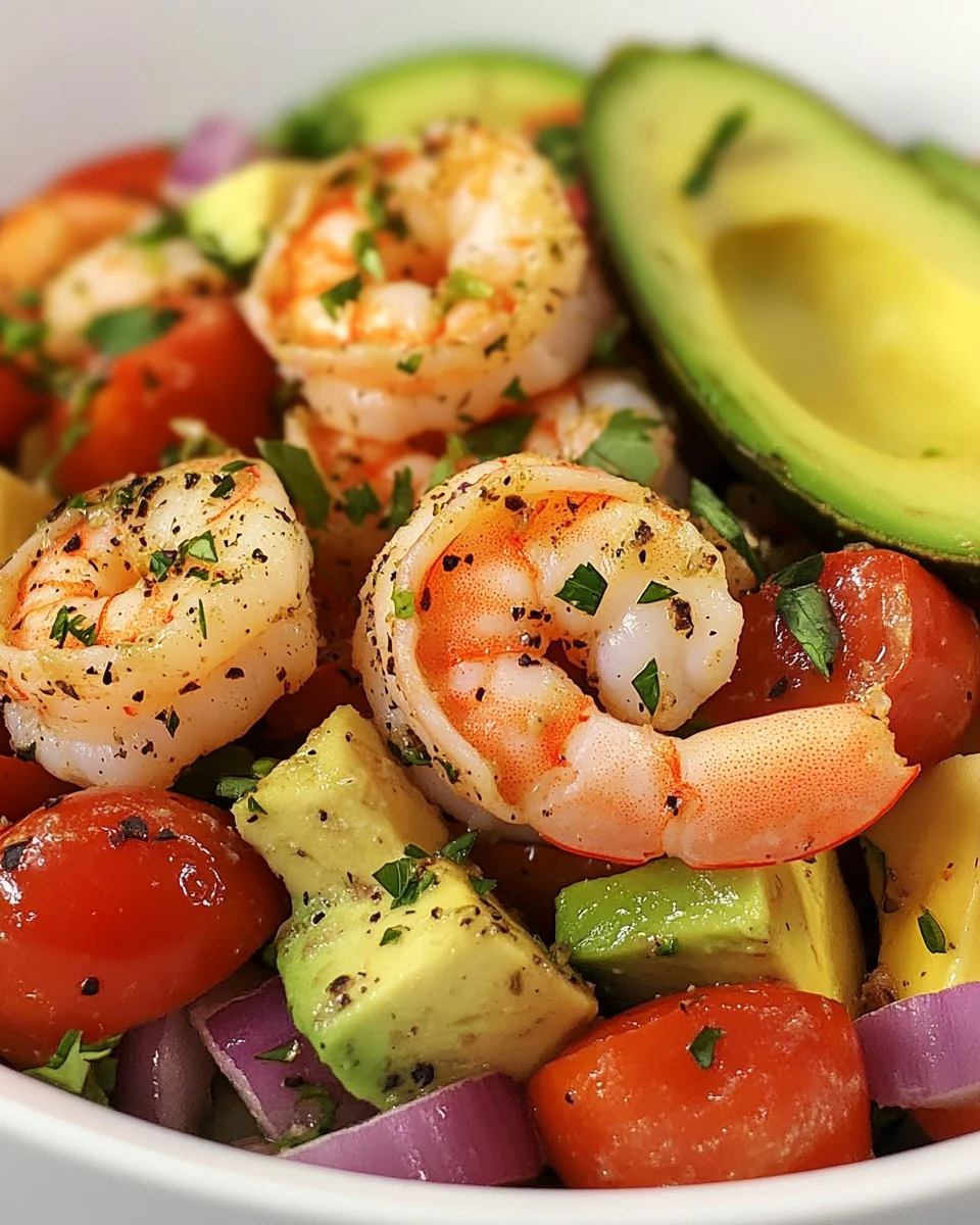 Ensalada de Camarones y Aguacate