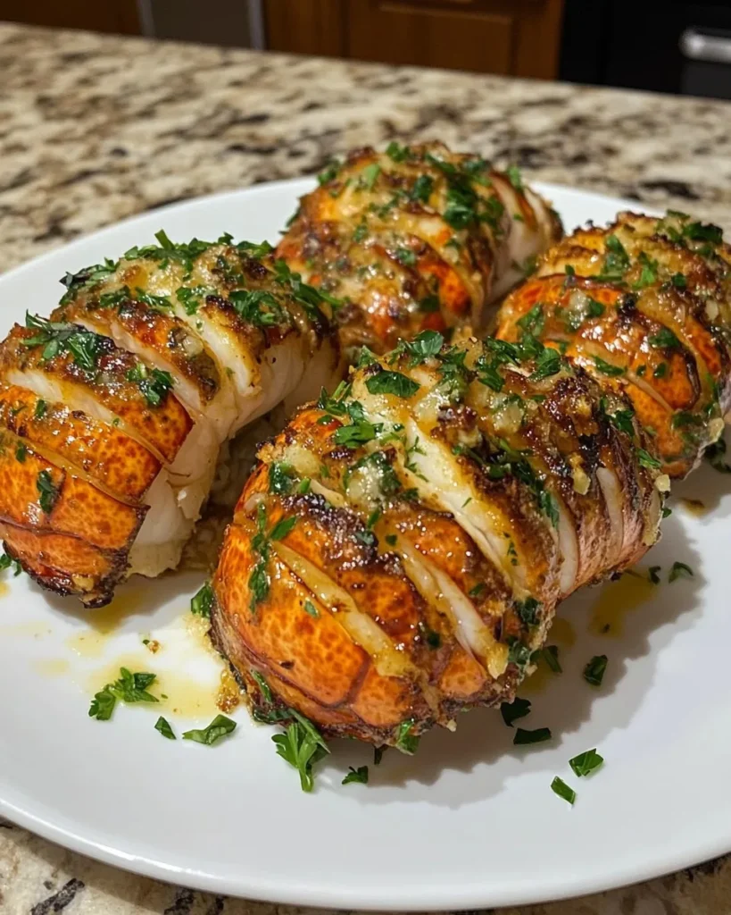 Colas de Langosta con Mantequilla de Ajo