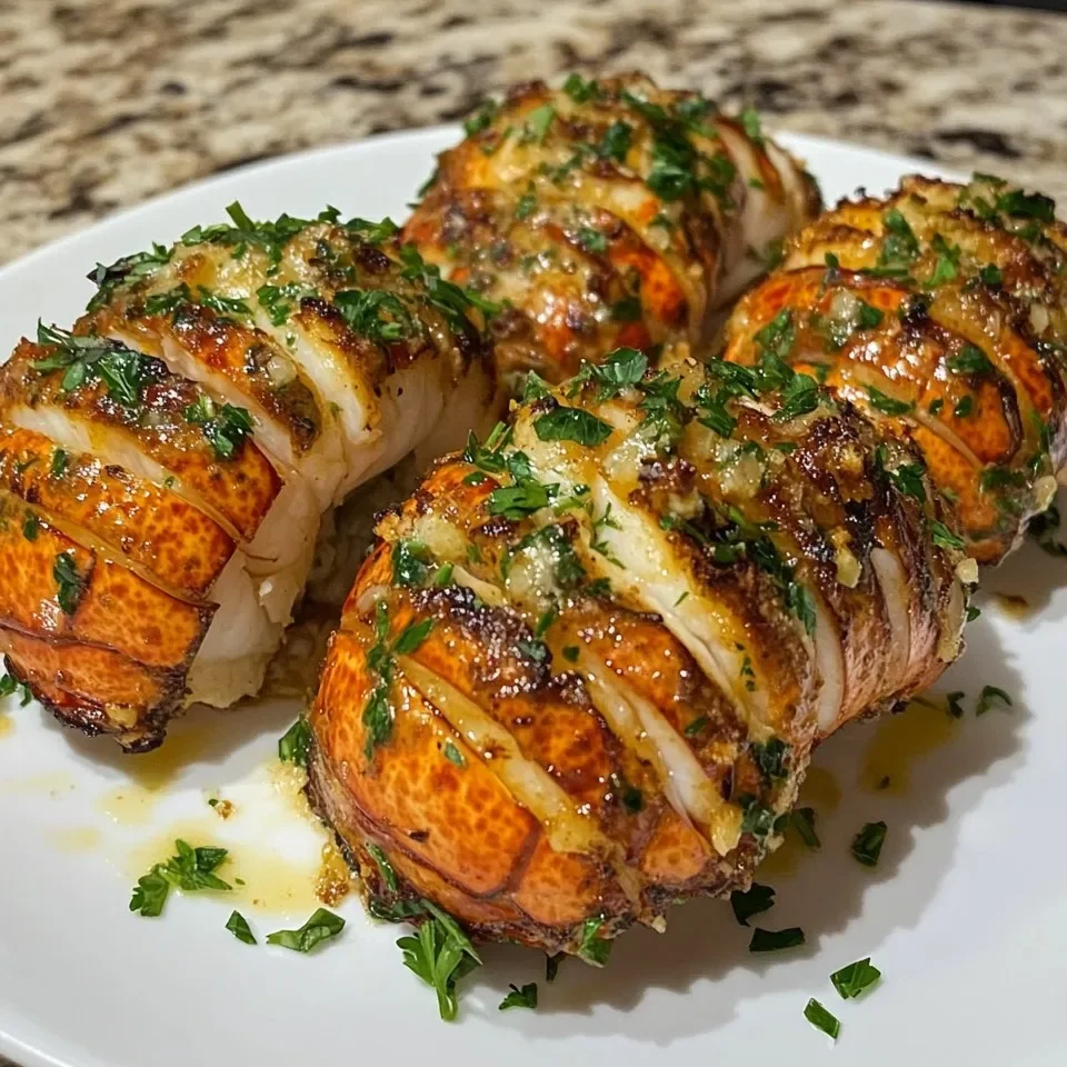 Colas de Langosta con Mantequilla de Ajo