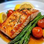 Salmón con Verduras en Su Jugo