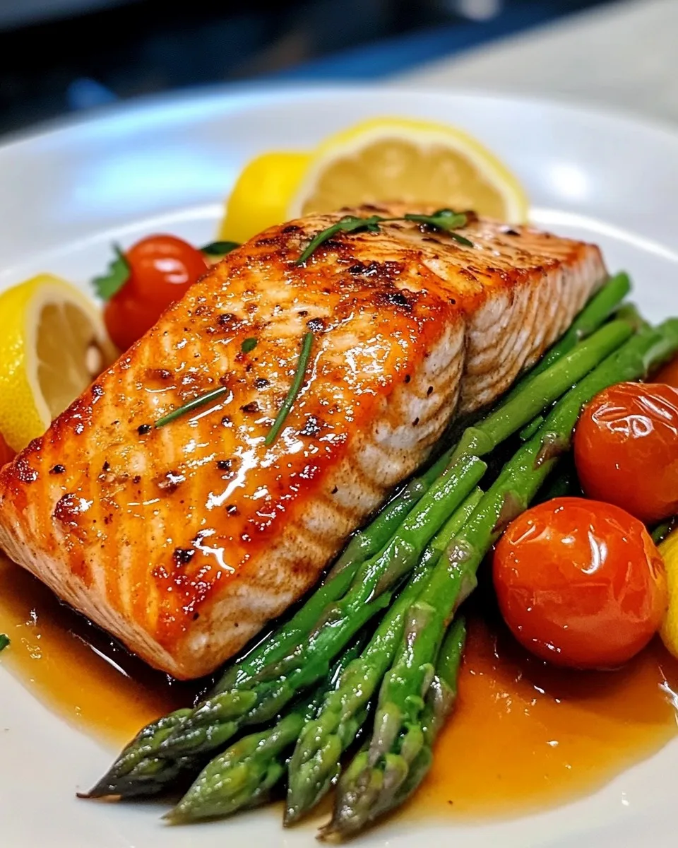 Salmón con Verduras en Su Jugo