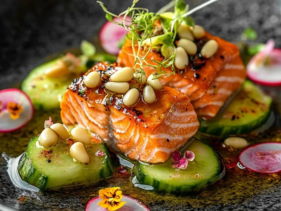 Brotes Tiernos con Salmón y Aguacate