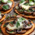 Tostadas de Champiñones y Ajo con Queso