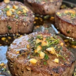 Filete Mignon con Mantequilla de Ajo