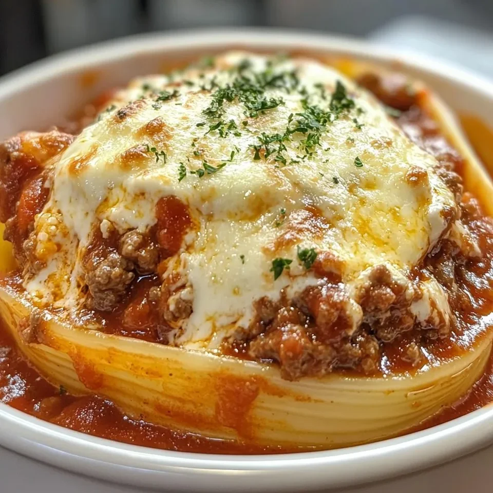 Conchas de Pasta Rellenas de Ricotta y Carne con Queso