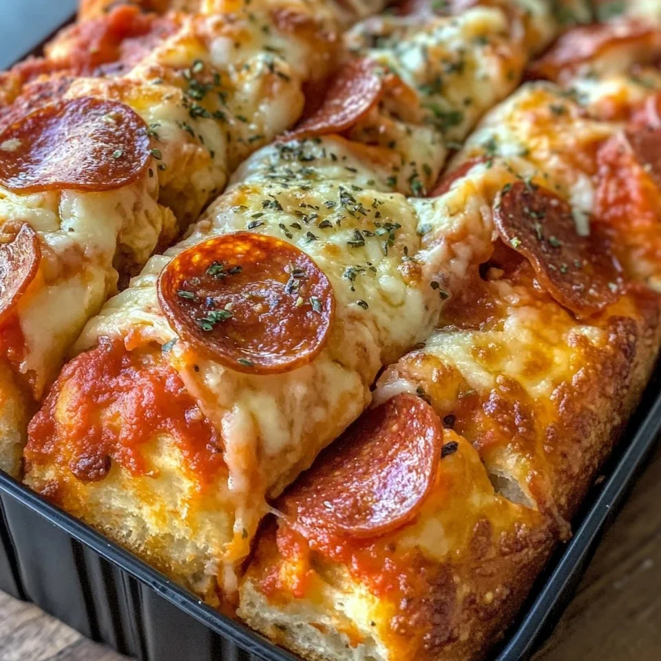 Pan de Pizza Desmenuzable