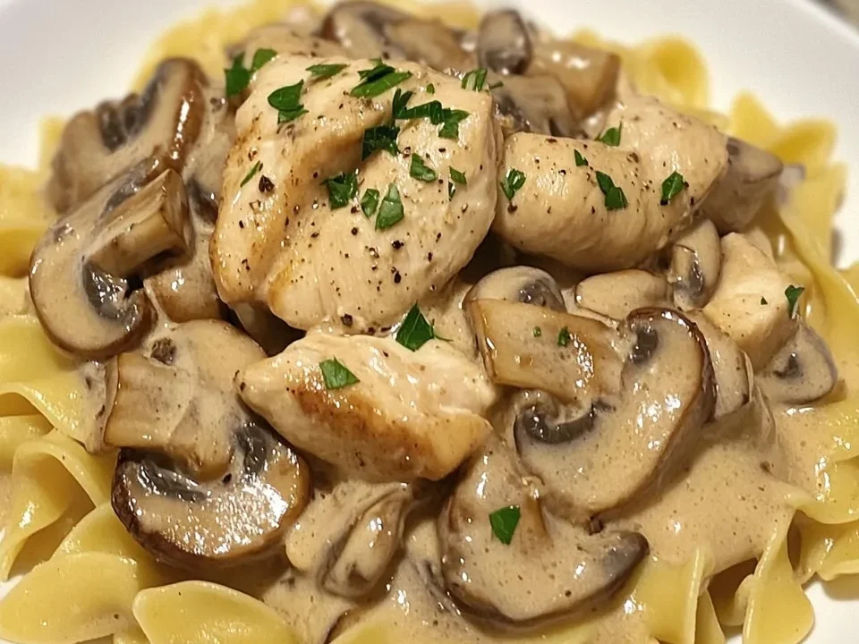 Salsa Stroganoff de Pollo y Champiñones