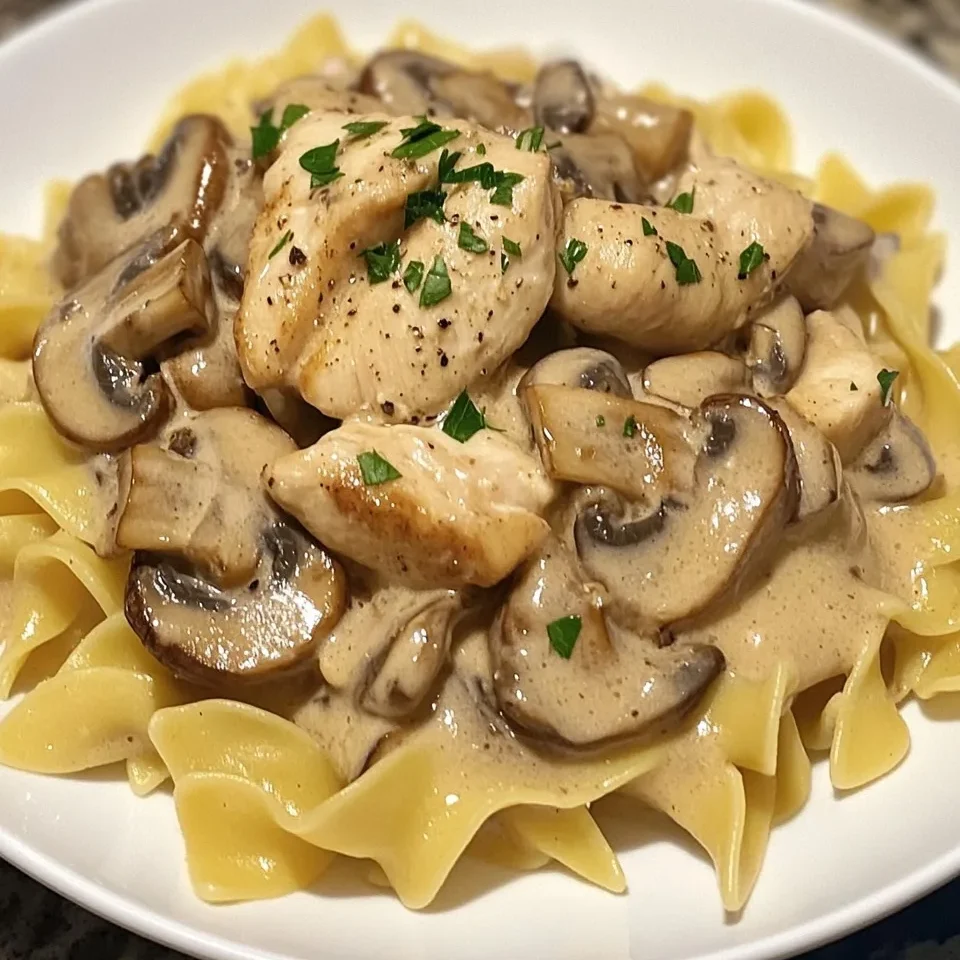 Salsa Stroganoff de Pollo y Champiñones