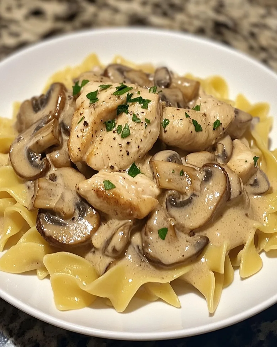 Salsa Stroganoff de Pollo y Champiñones