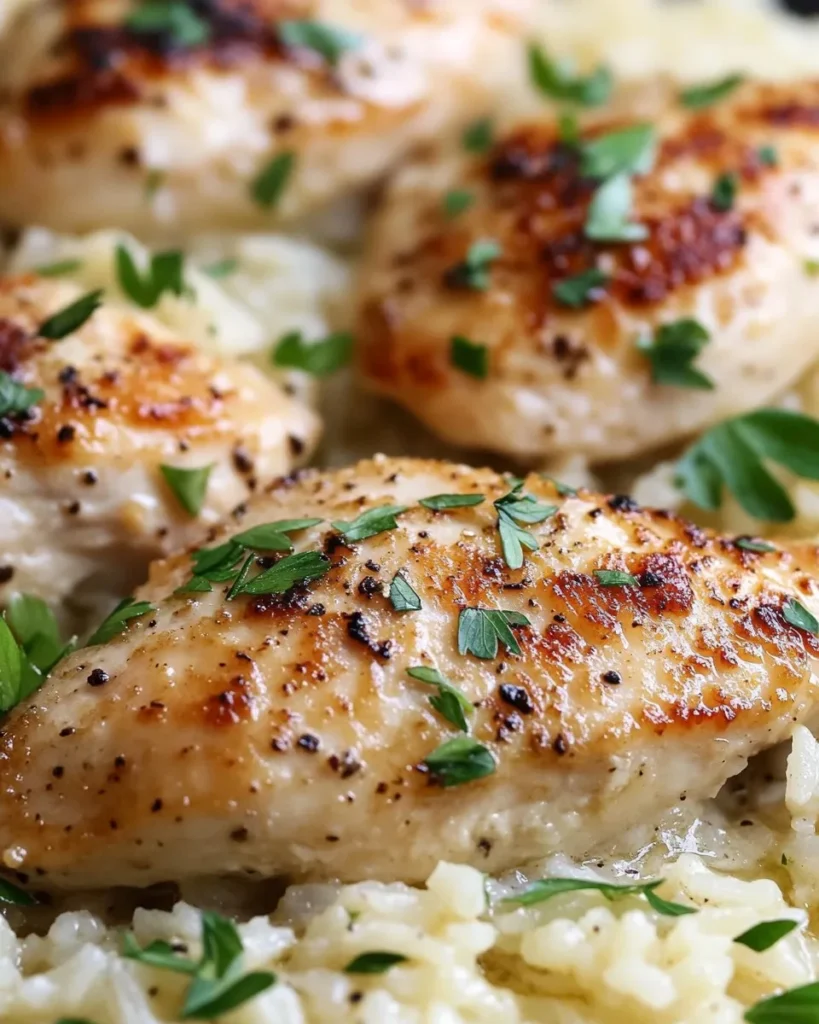 Pollo con Mantequilla de Limón Cremosa