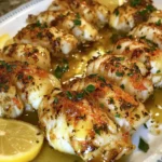 Langostas al Mantequilla de Ajo con Salsa de Limón y Hierbas