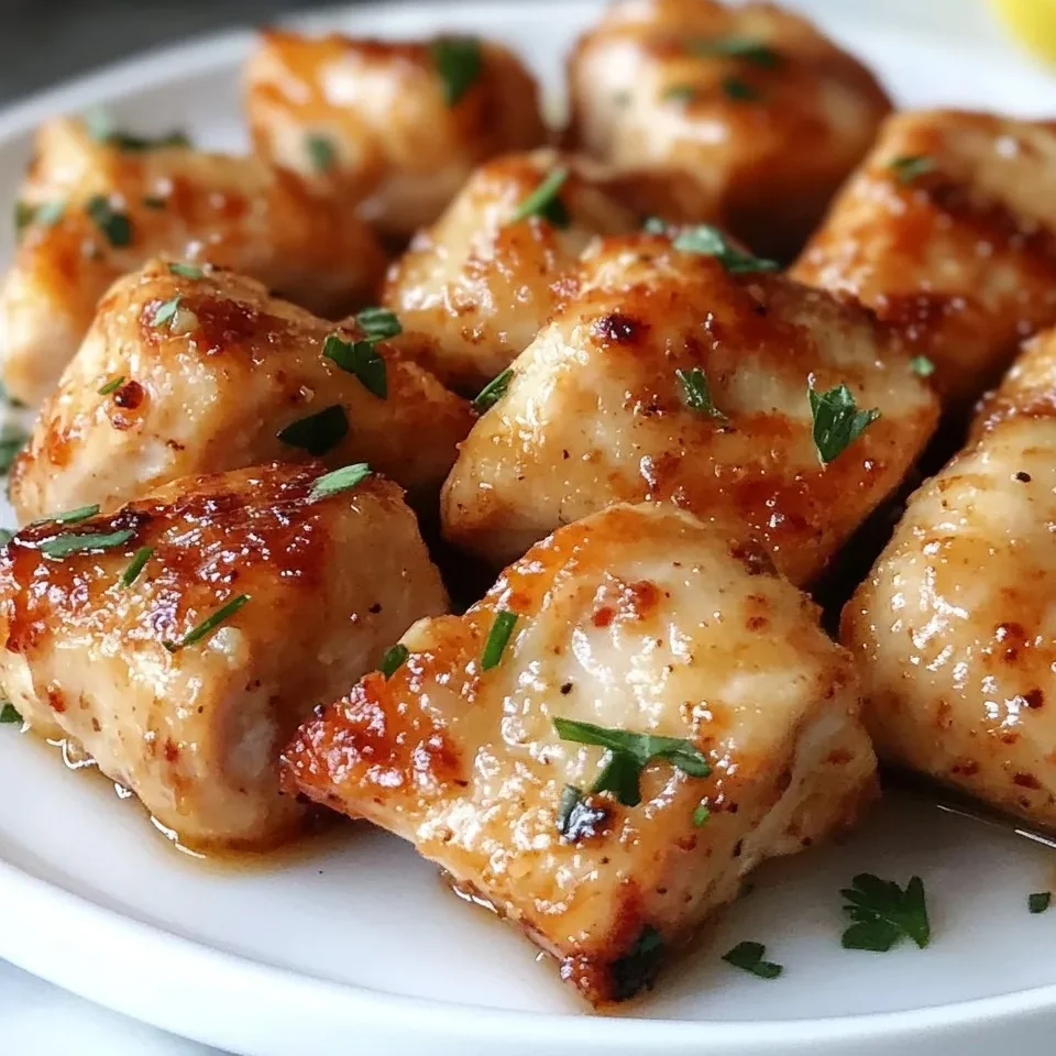 Bocados de Pollo con Limón y Ajo