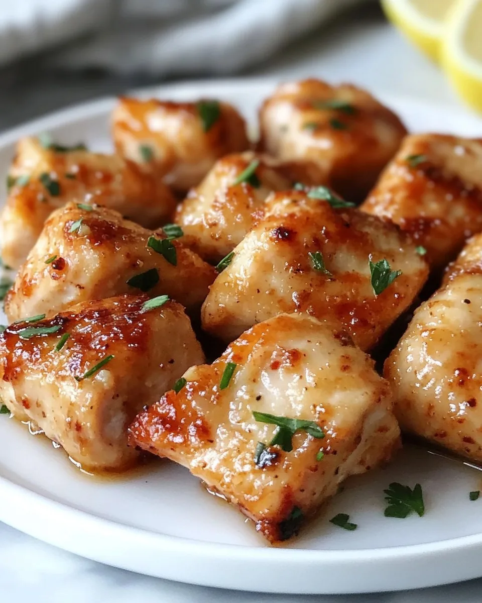 Bocados de Pollo con Limón y Ajo