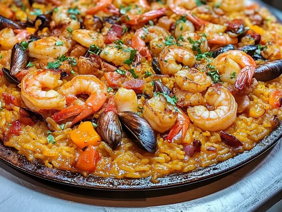 Paella de Mariscos Española