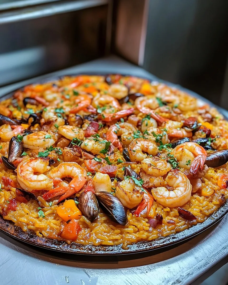 Paella de Mariscos Española