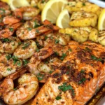 Salmón y Camarones Cajún Audaces y Picantes