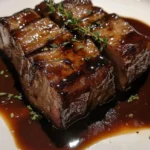 Pecho de Res en Salsa de Cebolla Balsámica Aromática delicioso.